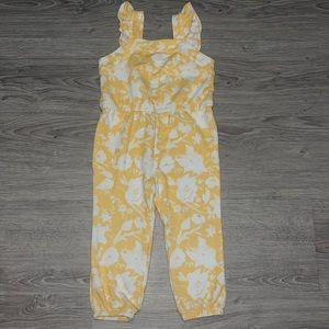 Yellow floral romper